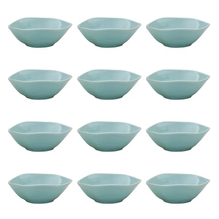 Manhattan Comfort RYO 12 Large Dinner 20.29 oz Soup Bowls in Light Blue 2-RM08-9507